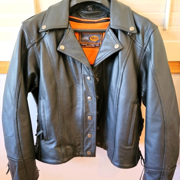 Genuine Leather Moto Jacket - Picture 1 of 12
